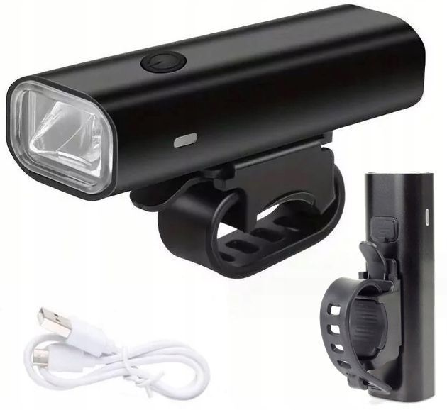 Lampka 400lm akumulator 2000mAh USB LED rowerowa przód lampa mocna