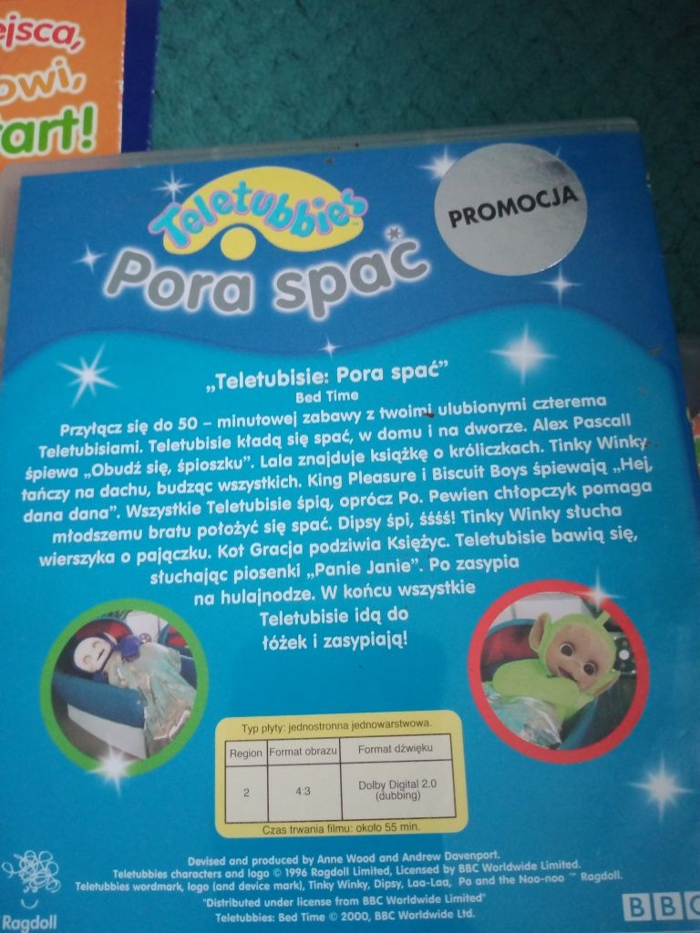 Teletubbies Teletubisie Pora spać + Na miejsca, gotowi, start