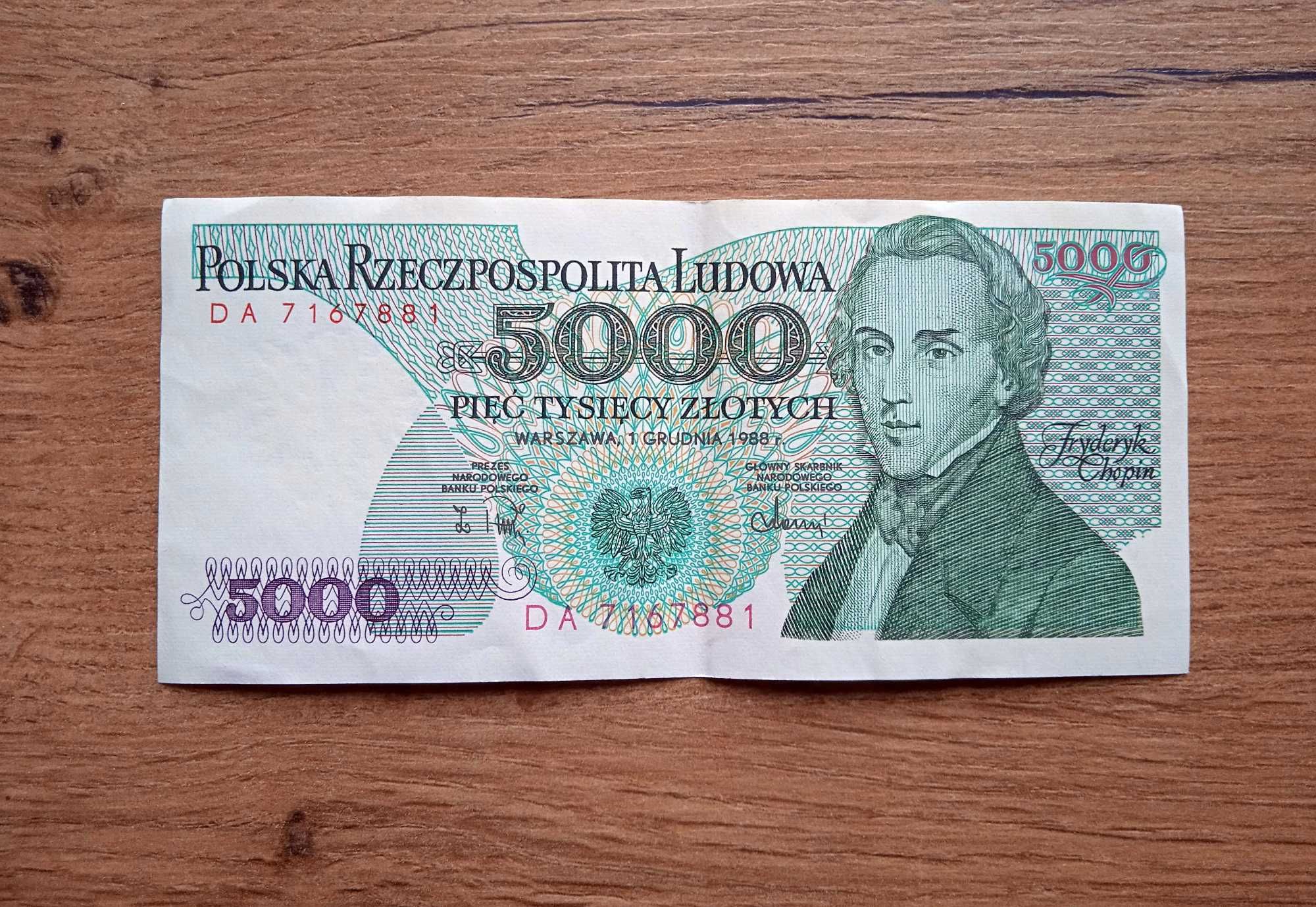 5000 zł  1988  - DA -