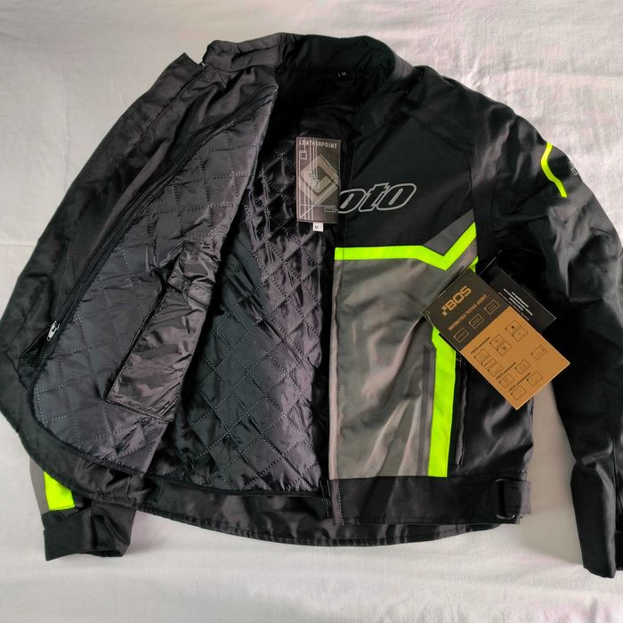 Conjunto casaco jaqueta com proteções capacete mota scooter novo