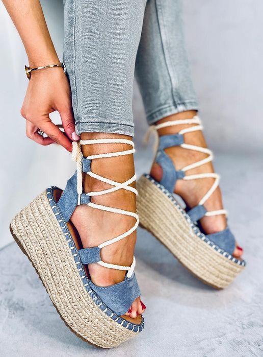 Espadryle Na Koturnie Marge L.blue