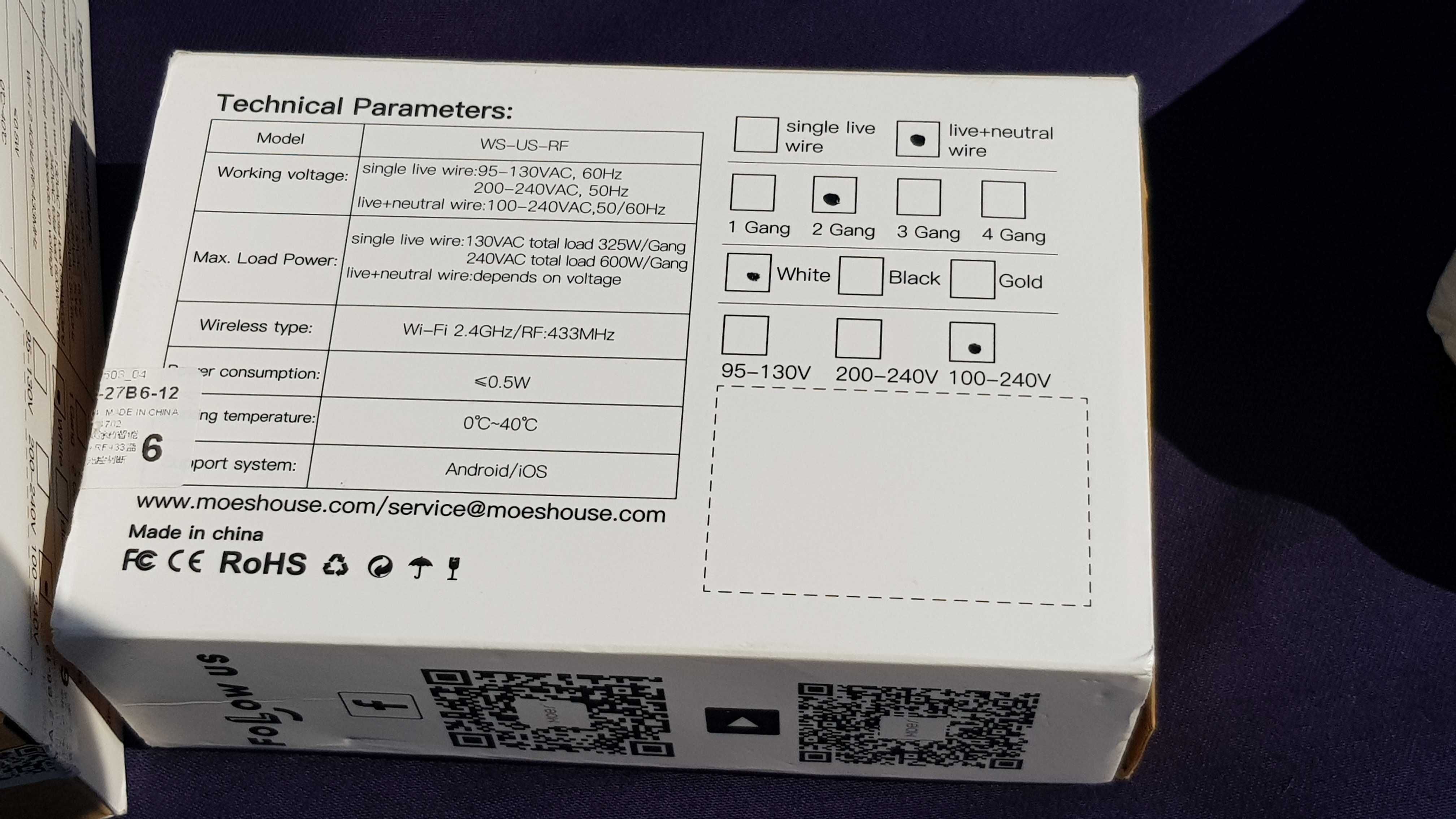 Interruptores Wifi - Domótica - SmartHome