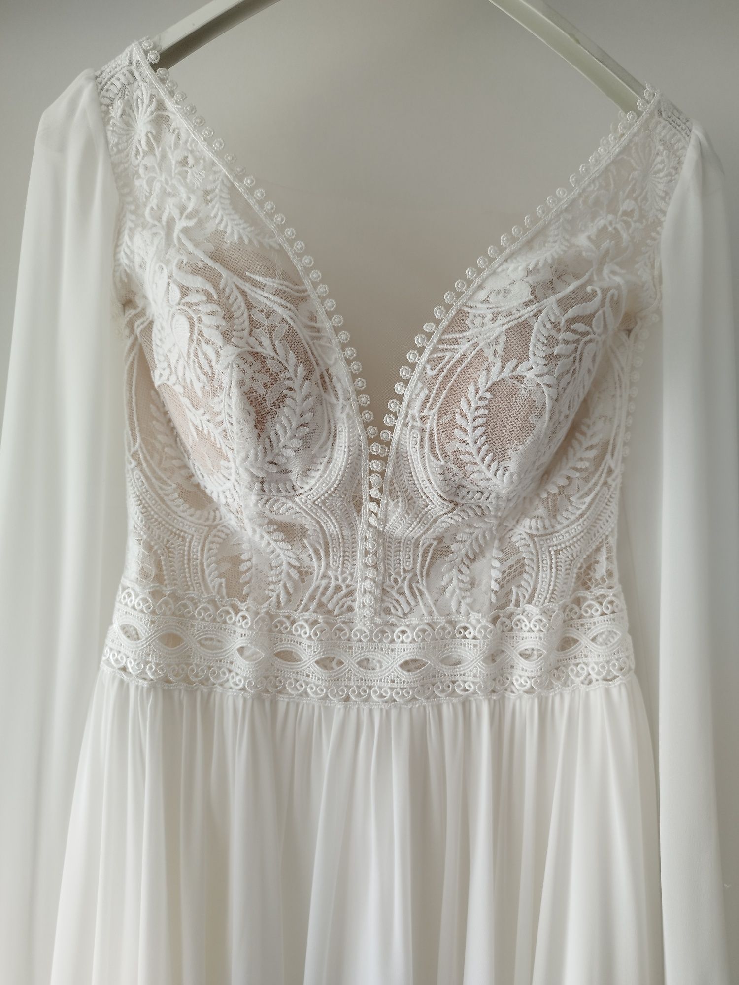 Suknia ślubna w stylu Boho 36 S/ 178cm