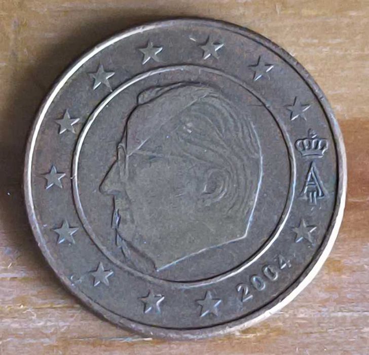 2 cent 2004 rarissima da Belgica com erros de cunhagem