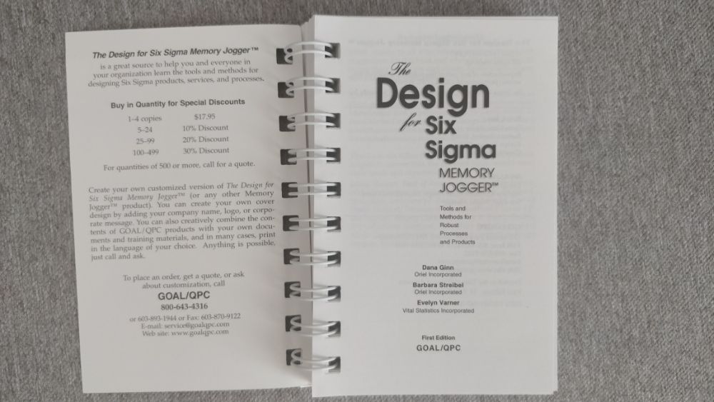 The Design for Six SIGMA Memory Jogger