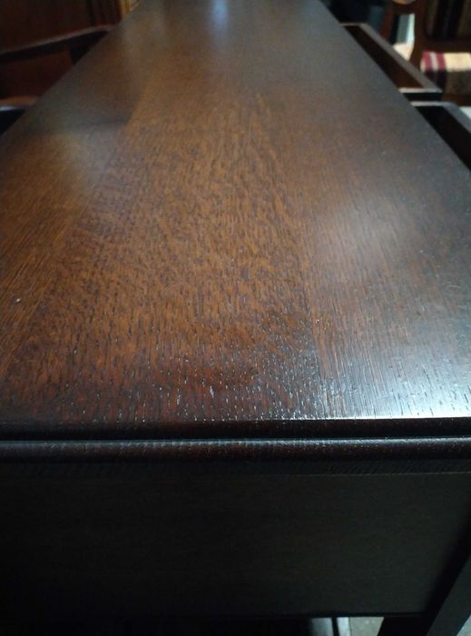 Konsola przyścienna dębowa stolik lite drewno solidnie wykonana