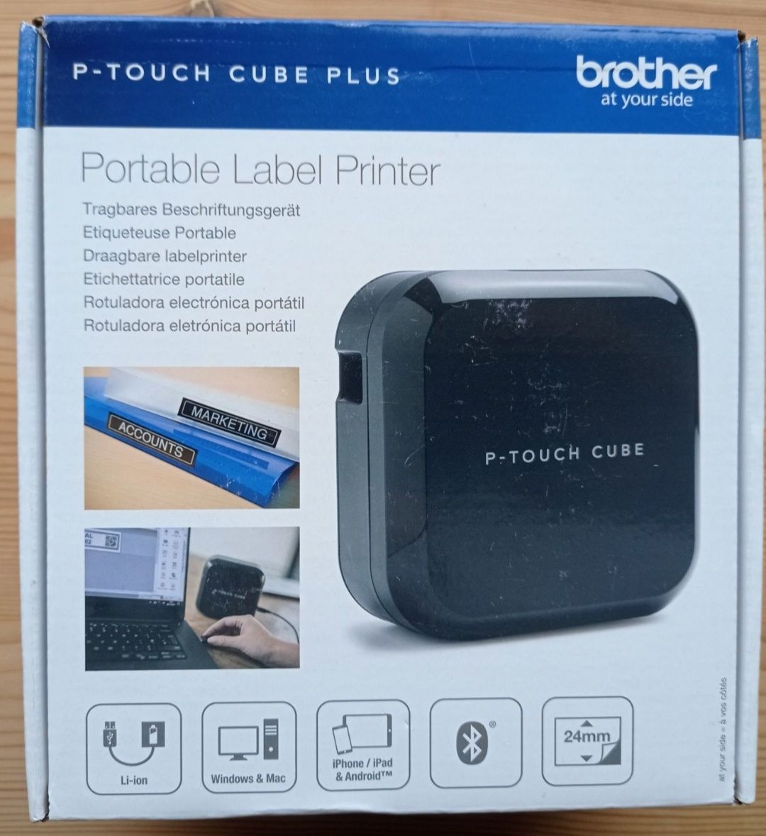 Принтер этикеток P-touch CUBE (PT-P710BT) с возможностью подзарядки