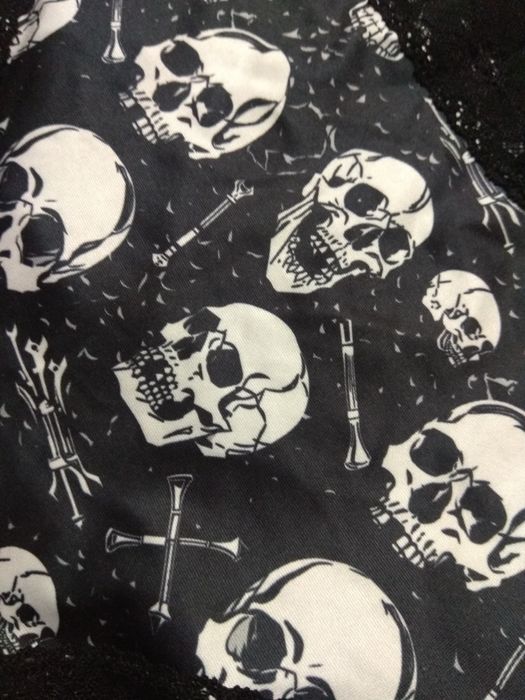 Goth Emo Majteczki z koronką Halloween