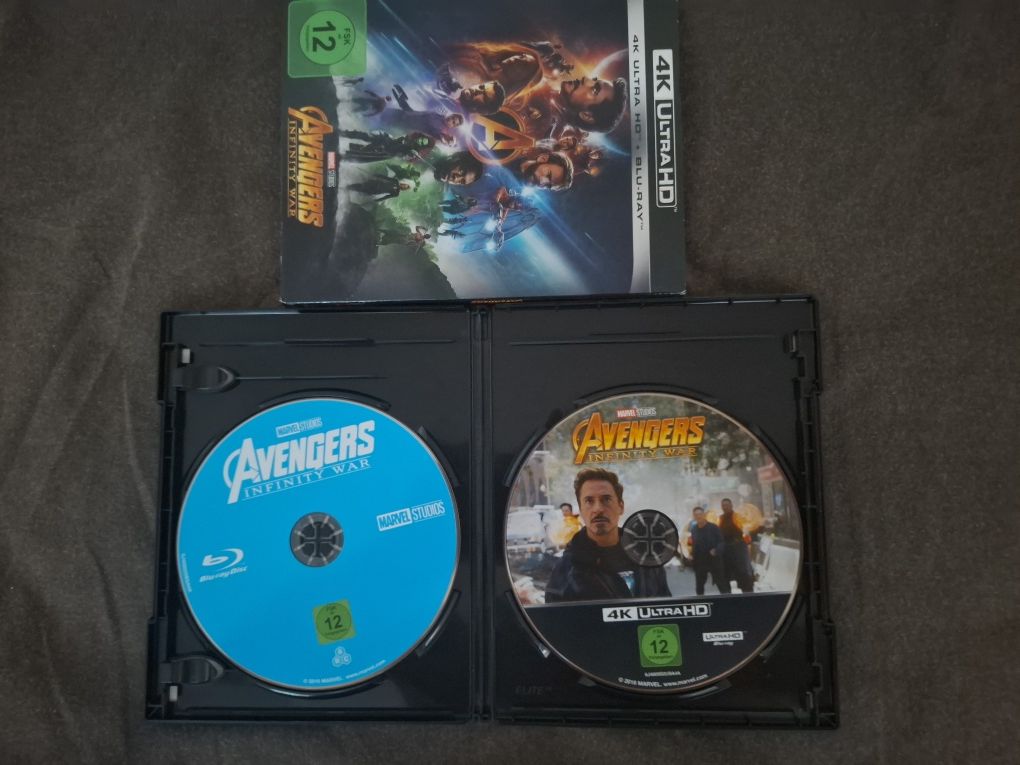Os vingadores guerra do infinito bluray 4K
