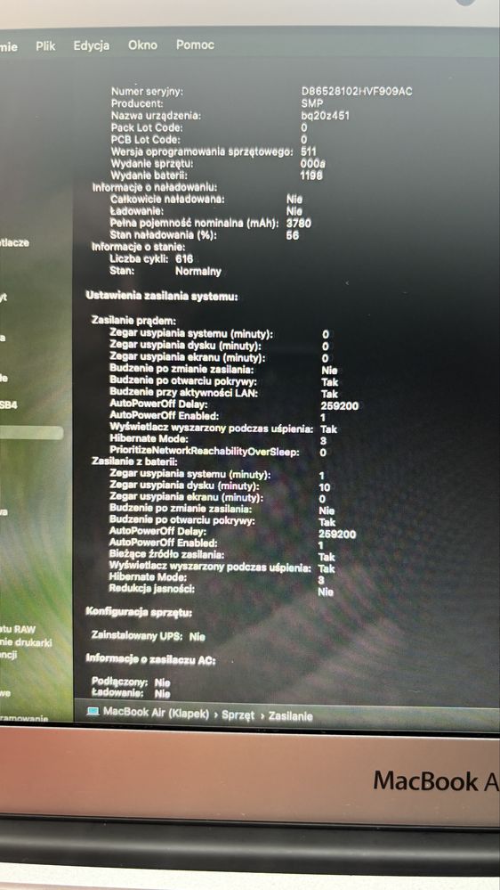 MacBook air 11” 2015 r.