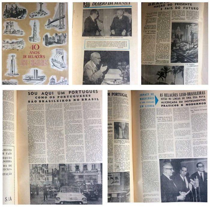 Suplemento do Diário da manhã 40 anos de relações luso - brasileiras