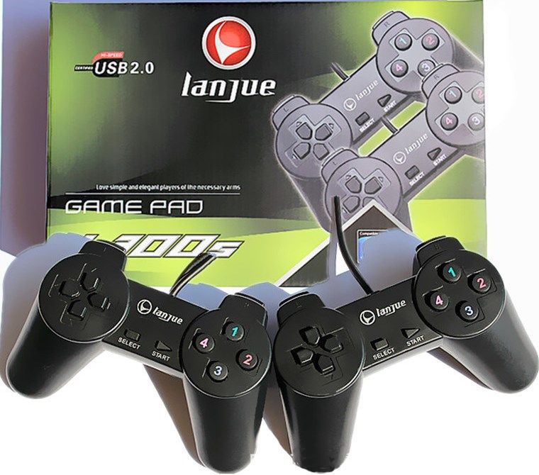 Comando Duplo Lanjue L300S PC Joystick Gamepad Usb Novos em caixa