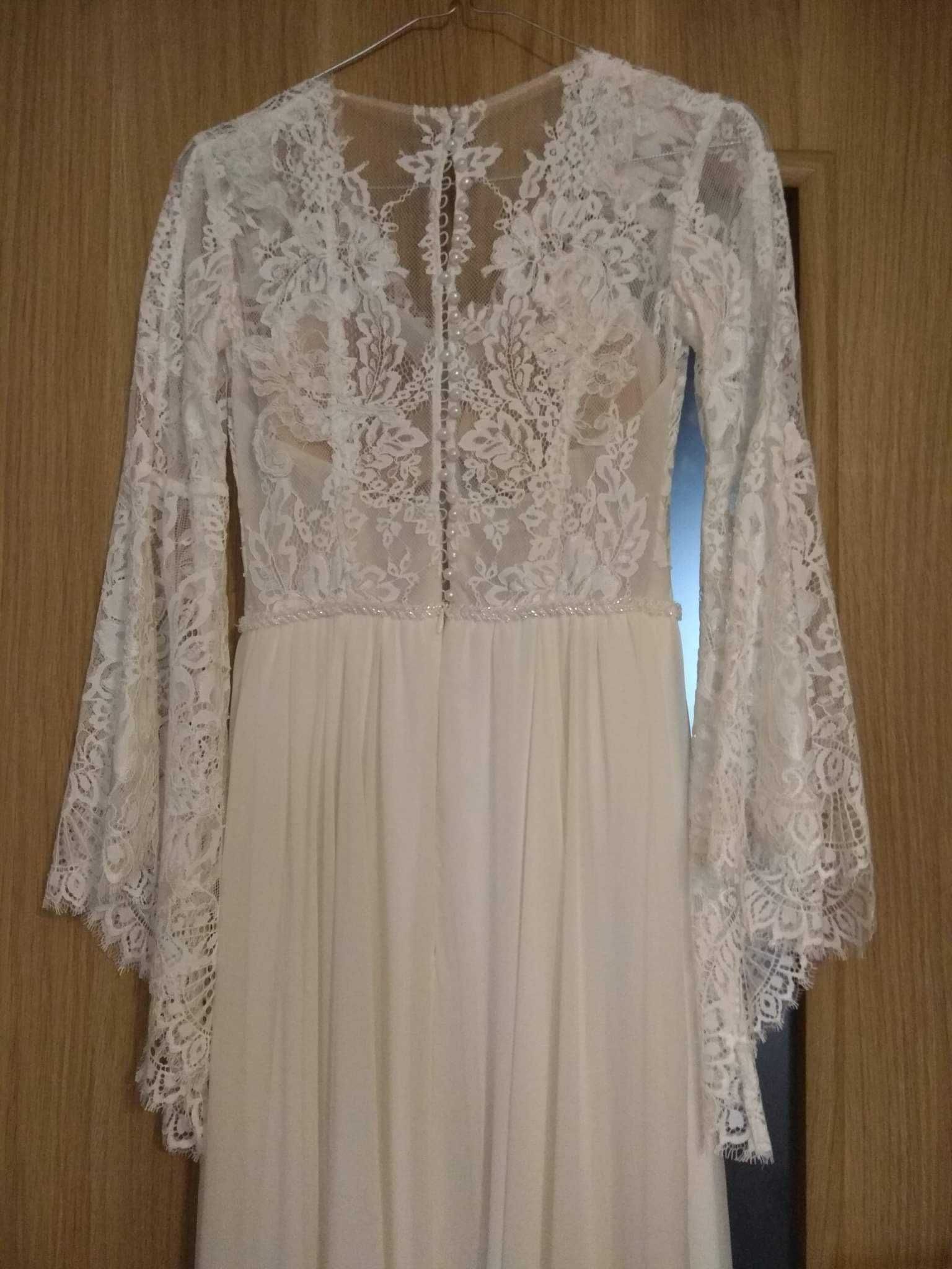 Suknia ślubna w stylu Boho rozmiar XS
