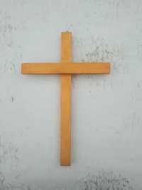 Krzyż drewniany prosty na ścianę SOSNA 26x17x1,5