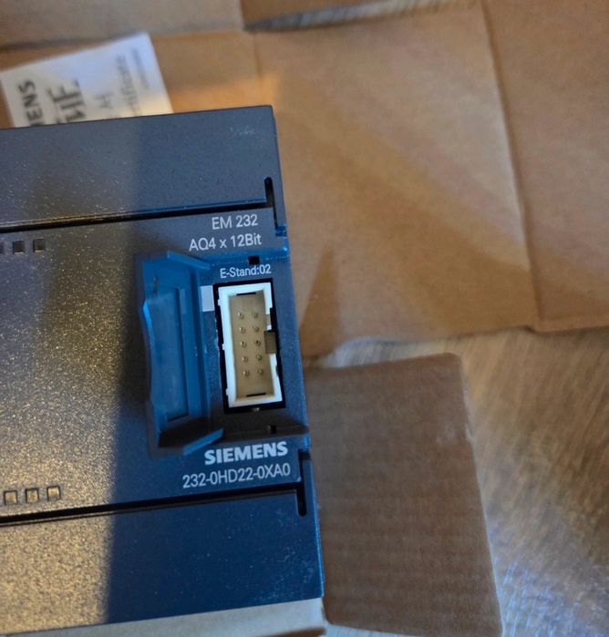 3x Saída Analógica de 4 Canais" no módulo Siemens EM 232