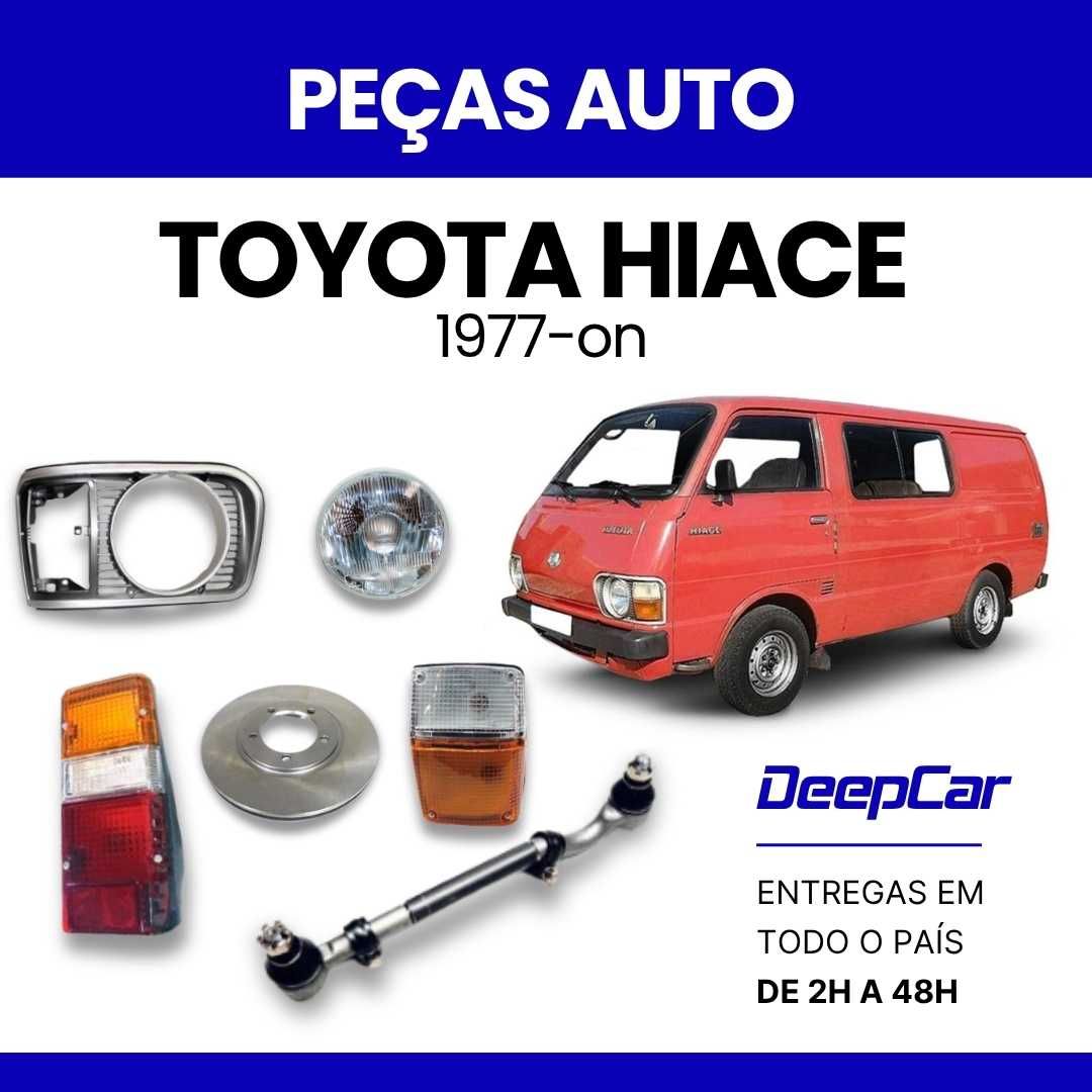 Para-choques Toyota Hiace, faróis, espelhos, amortecedores, escapes