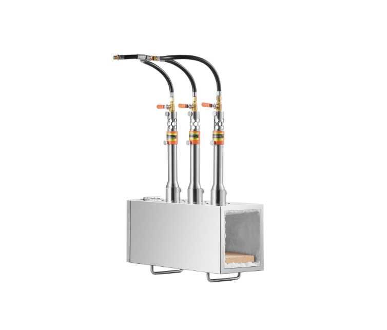 Przenośna Kuźnia na Propan Zestaw z 3 Palnikami Regulacja Temperatury
