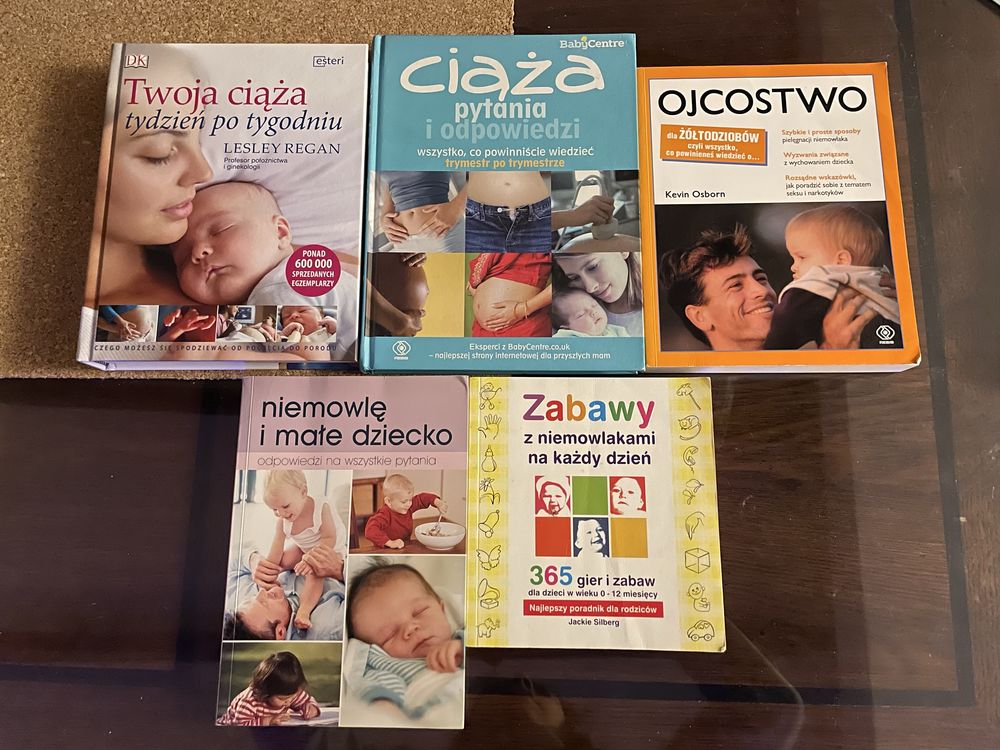 Książki Twoja ciąża, macierzyństwo, ojcostwo, niemowlę - 5 sztuk