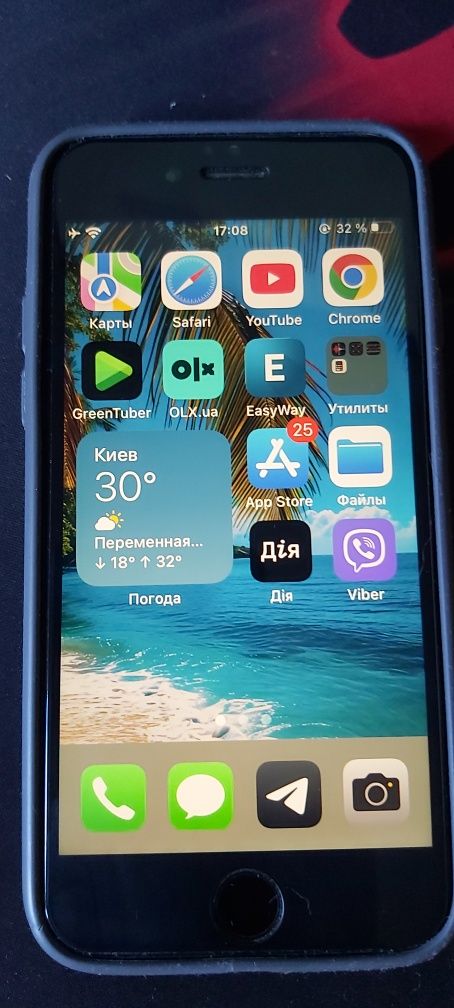iPhone 7 256gb black apple Айфон