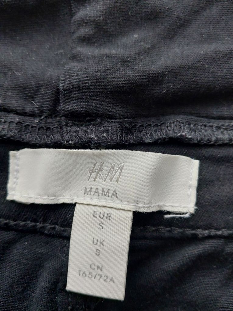 Czarne ciążowe spodnie h&m S nowe