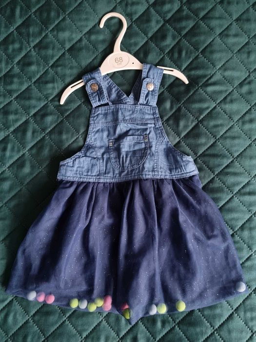 Sukienka na szelkach rozm 92