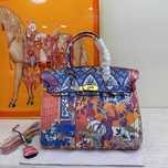 Mala Hermès com estampa de graffiti, nova.