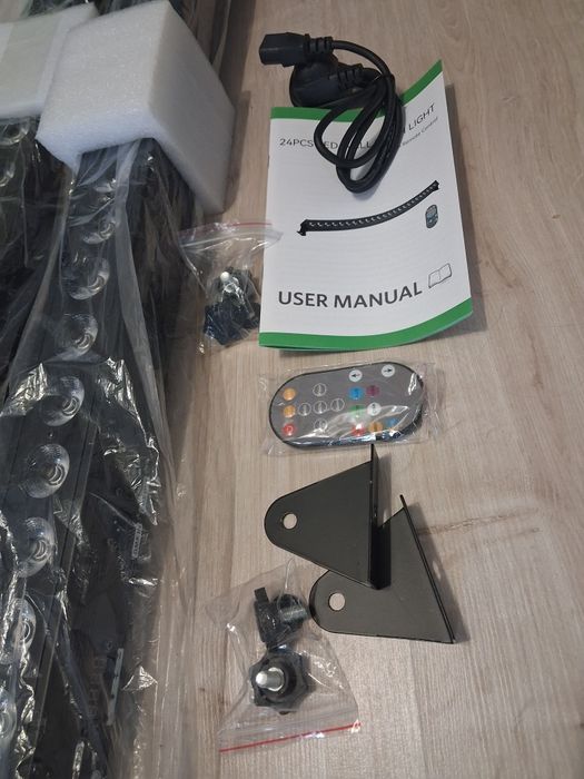 UKing LED DMX512 oświetlenie imprezowe 24x3W RGB Disco efekt świetlny