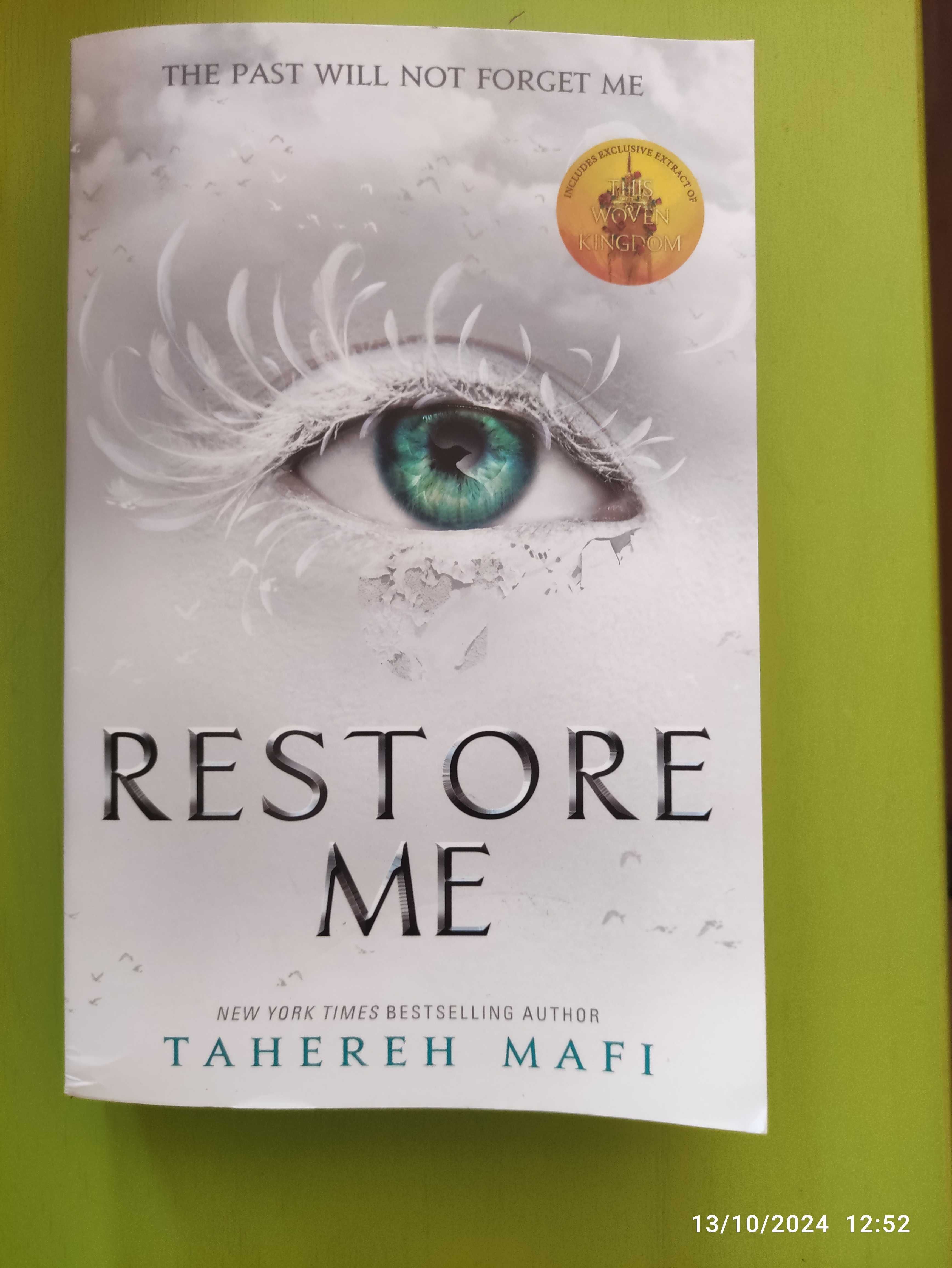 Restore Me - de Tahereh Mafi
