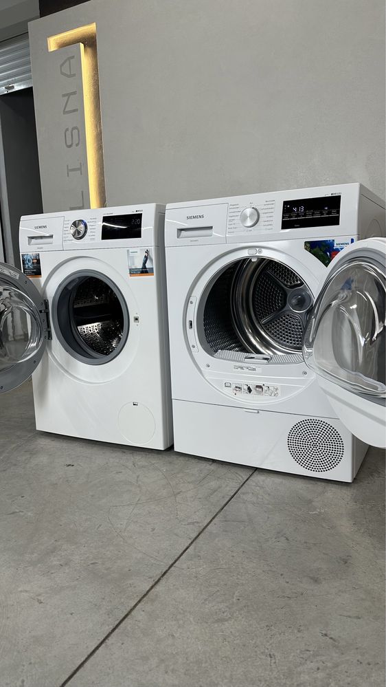 Комплект пральна та сушильна машини Siemens WM14T690. I-Dos