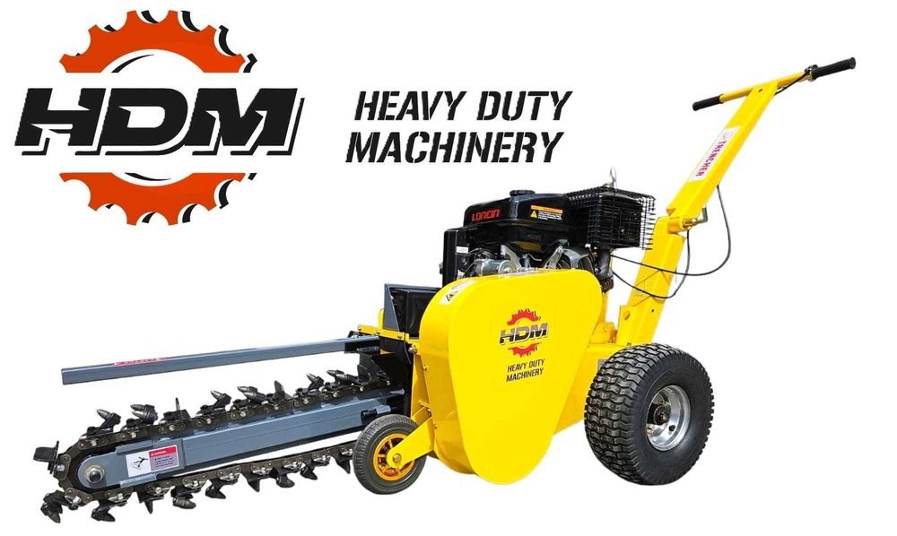 Koparka łańcuchowa spalinowa HDM 15KM LONCIN rozrusznik głębokość 60cm