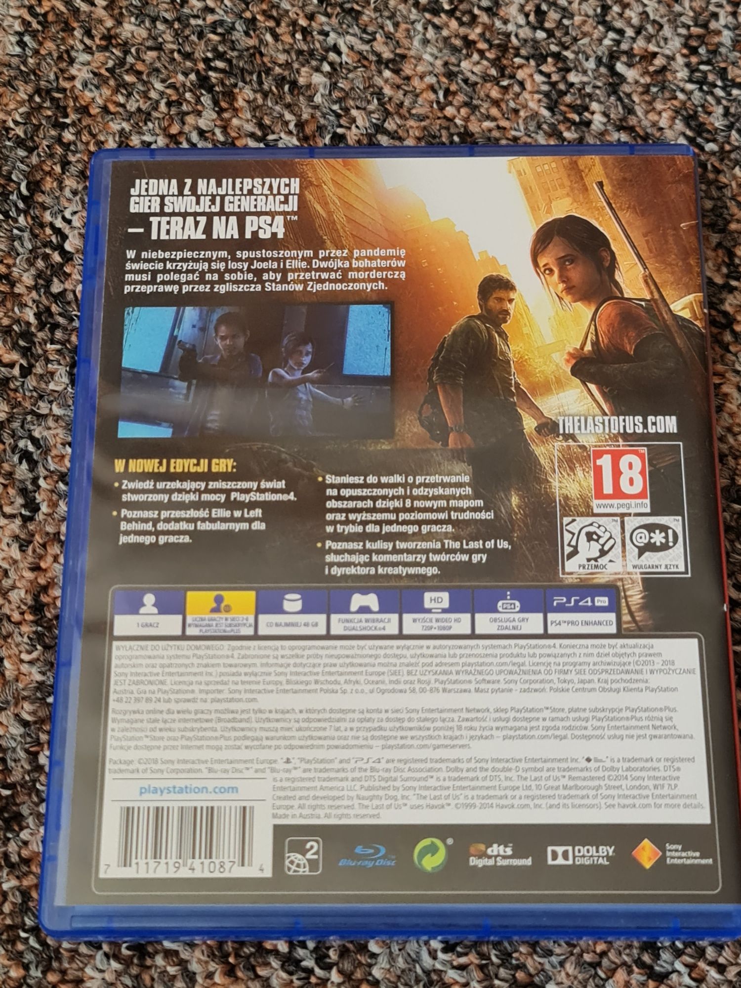 The Last of US Remastered Ps4