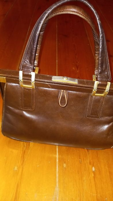 Mala vintage em pele