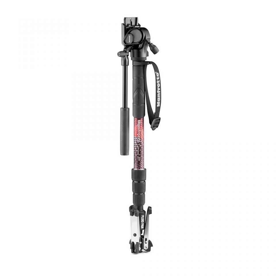 NOWY Monopod Manfrotto MII Video z nóżkami, GŁOWICĄ i płytką