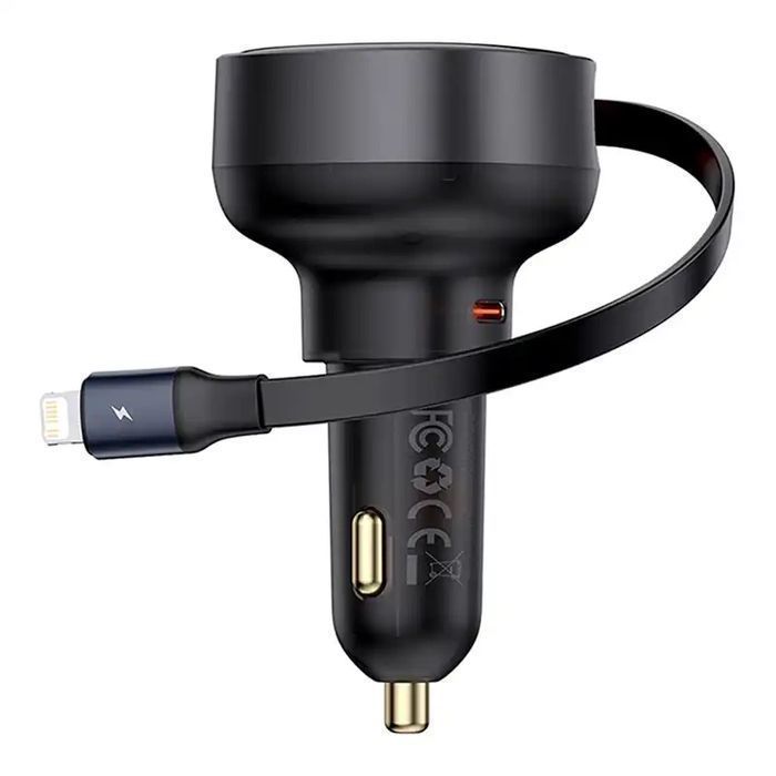 Kablem 55W (Czarny) Ładowarka Enjoyment Lightning Usb-C, Samochodowa