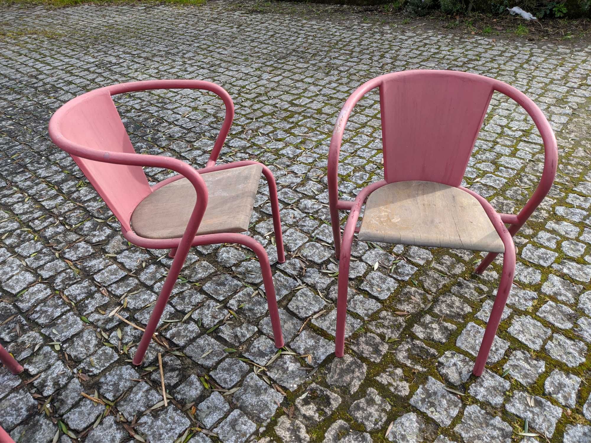 6 cadeiras de esplanada antigas