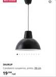 Candeeiro de teto preto Ikea