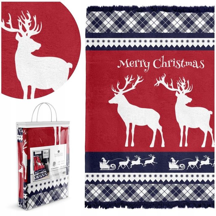 Koc Narzuta na Łóżko Bawełna Akryl Orvieto 150x200