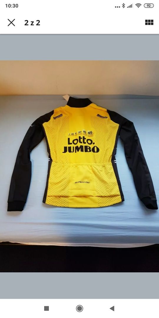 Nowa Oryginalna bluza kolarska ekipy PRO TOUR Lotto Jumbo