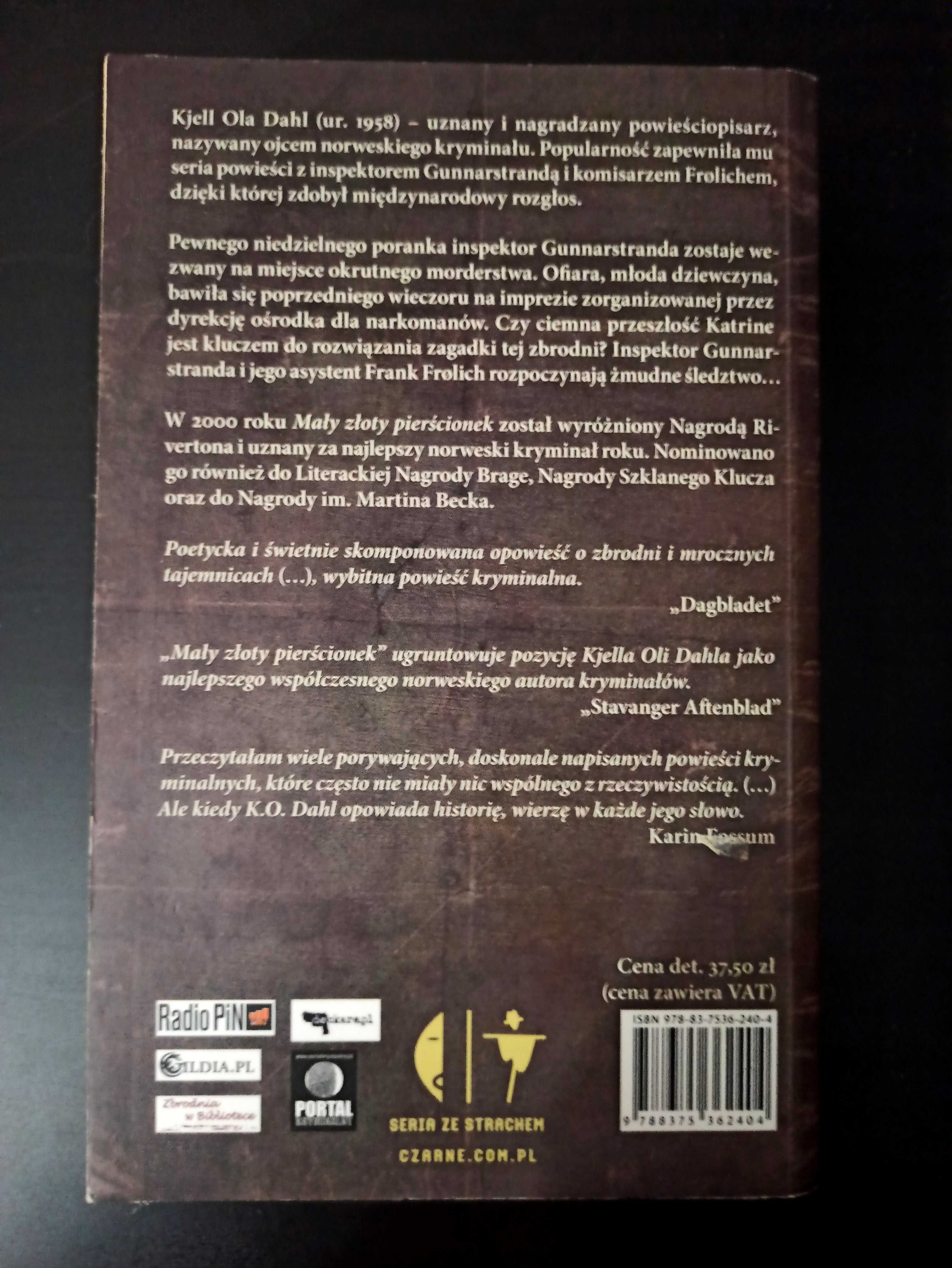 Mały złoty pierścionek. Kjell Ola Dahl. Kryminał skandynawski