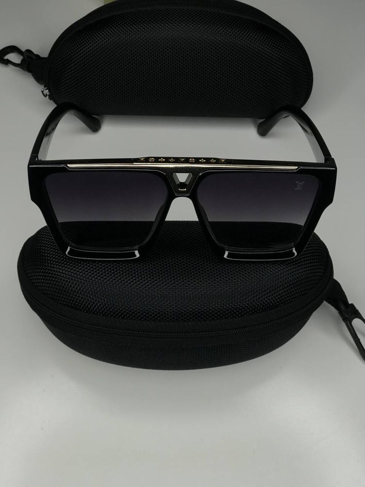 Солнцезащитные очки маска LOUIS VUITTON Луи Модные чёрные градиент