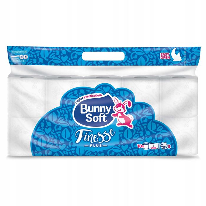 Papier toaletowy 3W Finesse Plus Bunny Soft 10 rol.