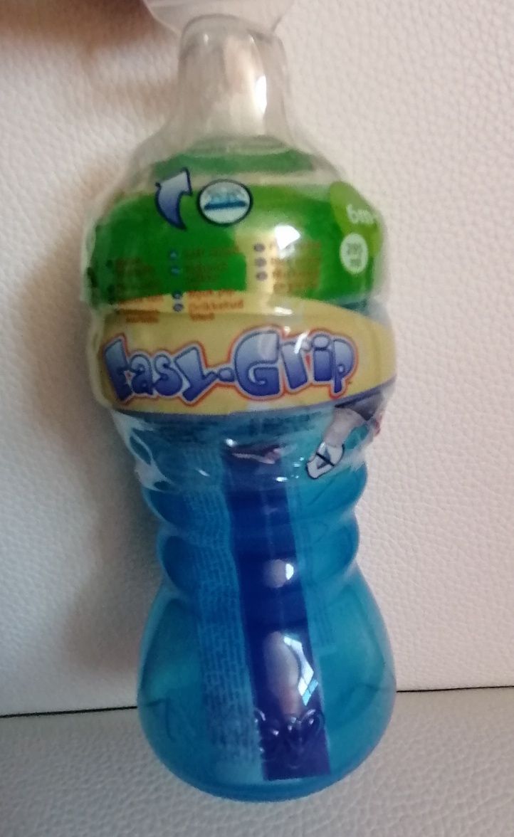 Copo novo anti-gota para bebé +6m azul e verde