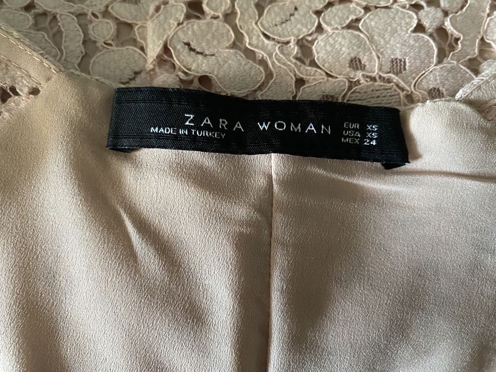 Zara Woman sukienka koronka XS 34