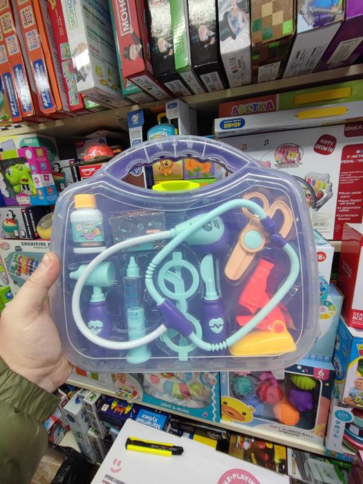 Лікар доктор врач медичний набір в чемоданчику Польща