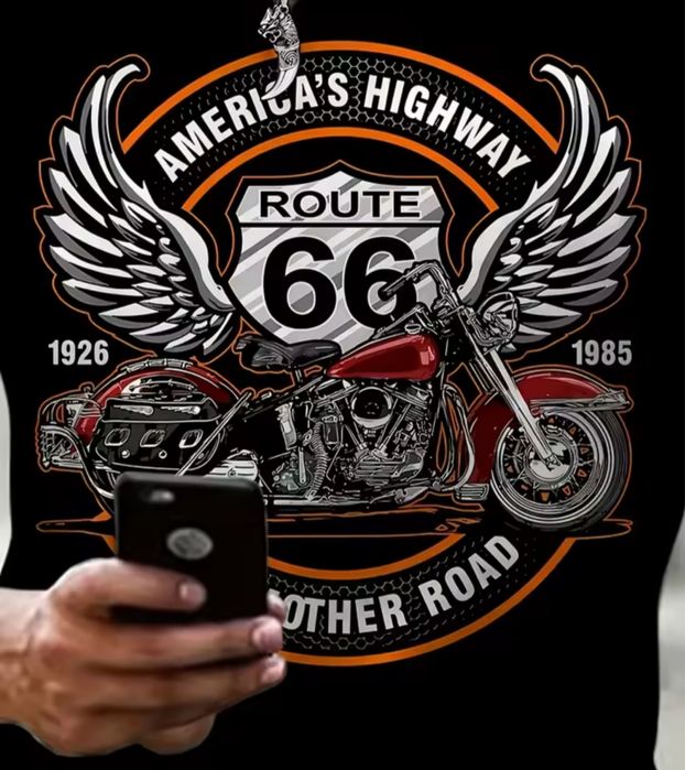 Koszulka z motywem Route 66