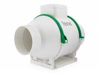 Wentylator kanałowy 198m³/h plastikowy domowy łazienkowy wydajny 100mm
