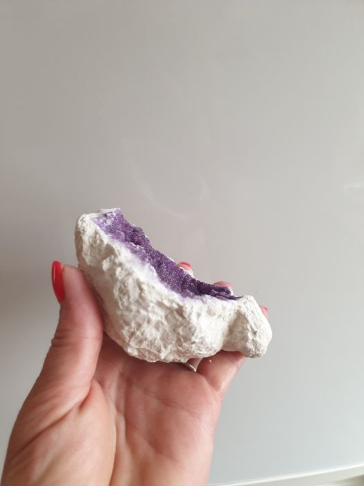 Kamień kryształ górski ametyst