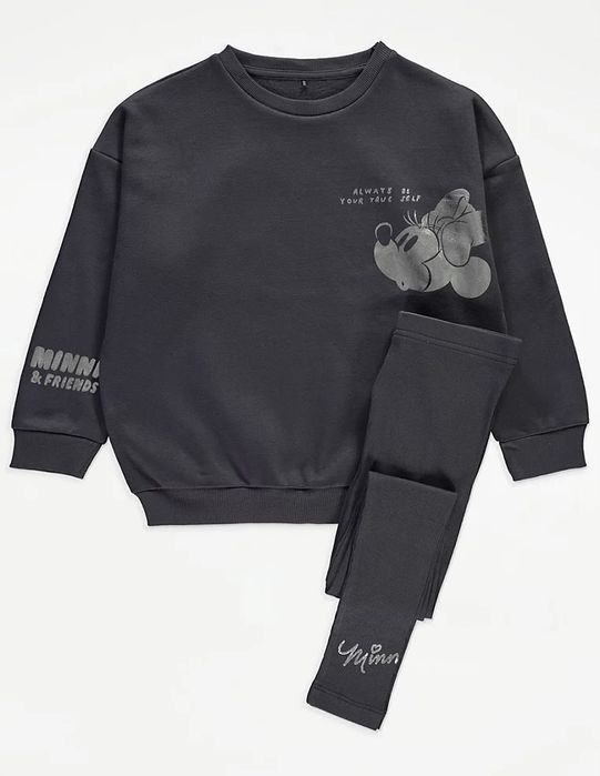 92 98 George dres komplet bluza oversize legginsy prążek Minnie Mouse