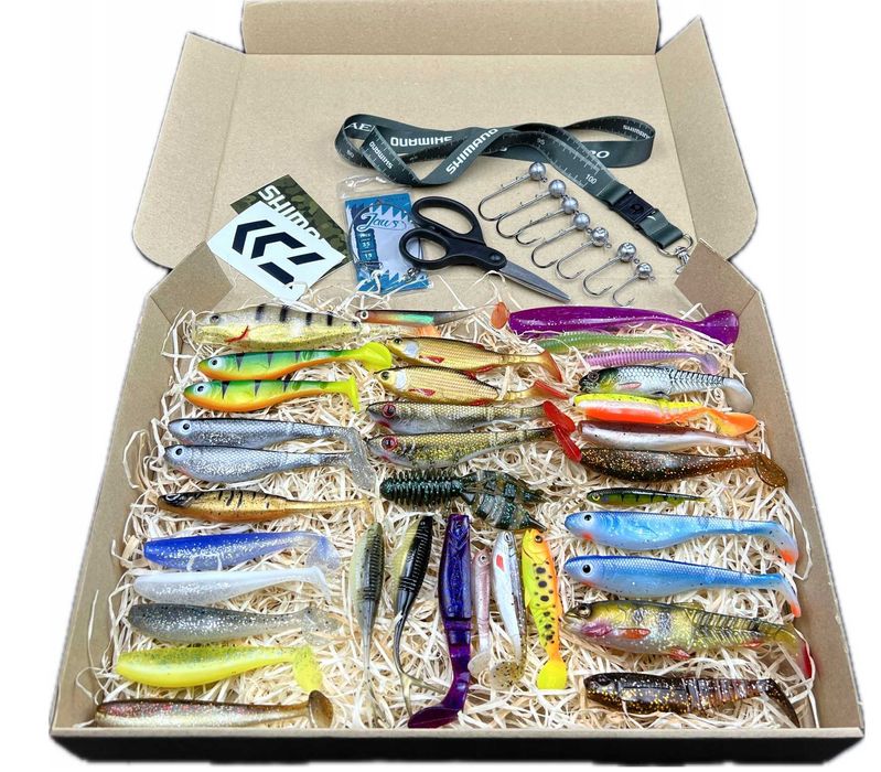 Prezent dla wędkarza MYSTERY BOX M SZCZUPAK OKOŃ SANDACZ 35 super gum