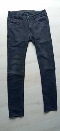 Spodnie jeansowe skinny czarne 29/32 H&M